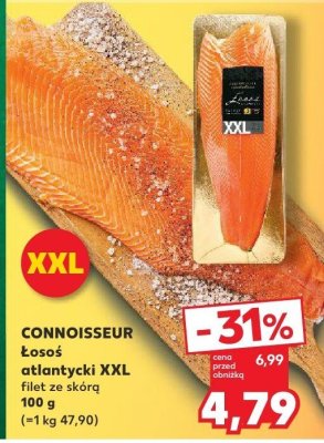 Łosoś atlantycki XXL filet ze skórą 100 g promocja w Kaufland