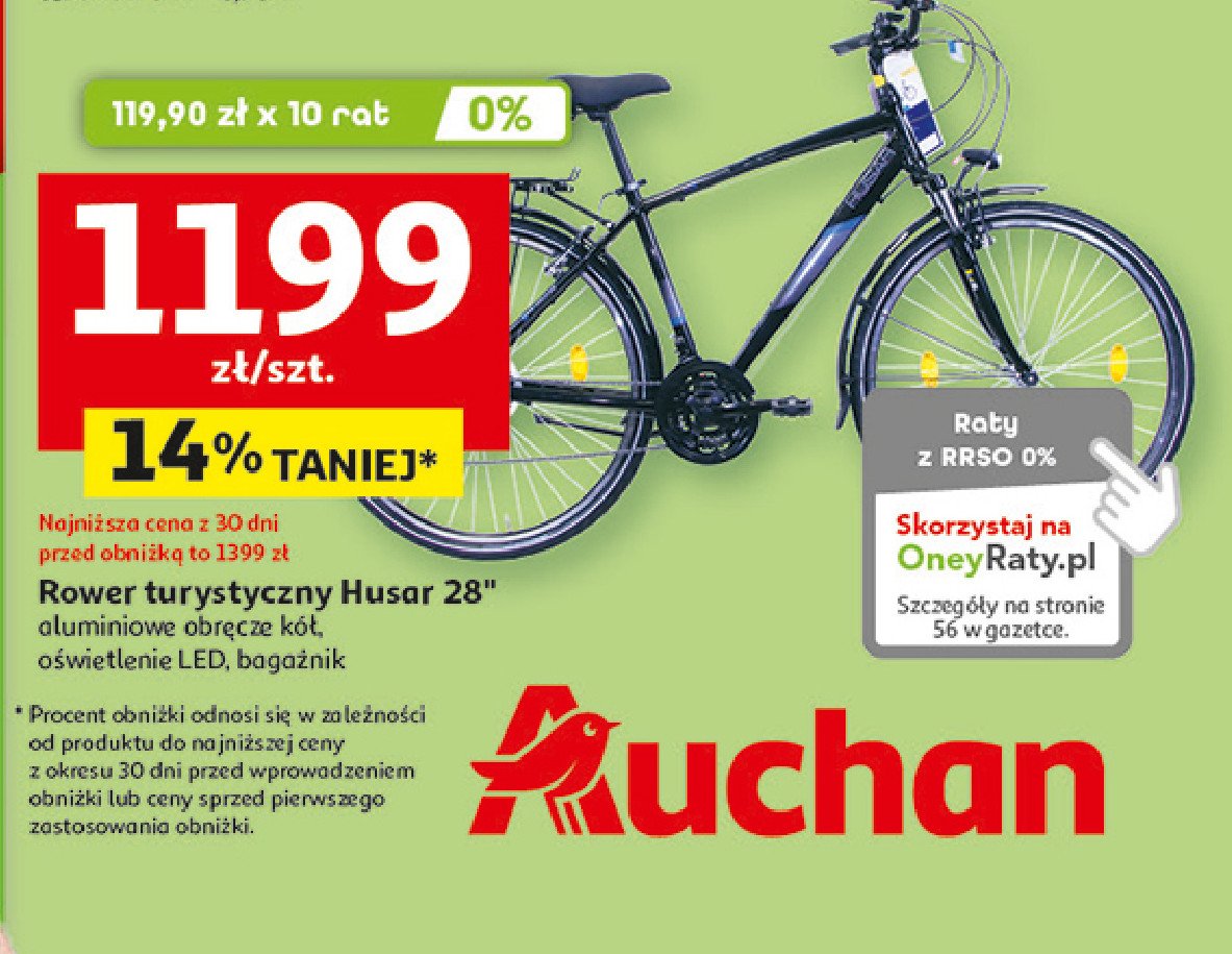 Rower turystyczny 28" Husar promocja