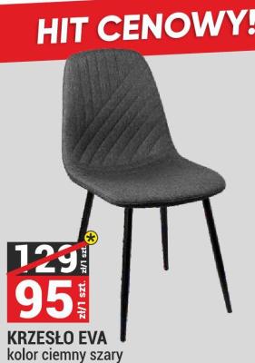Krzesło Eva kolor ciemny szary promocja w Merkury Market