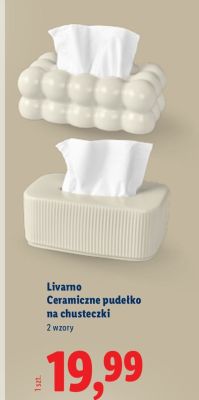 Pudełko na chusteczki ceramiczne  promocja w Lidl