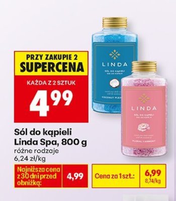 Sól do kąpieli Spa, 800 g promocja w Biedronka