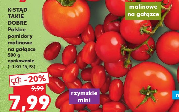 Pomidory malinowe na gałązce K-classic stąd takie dobre! promocje