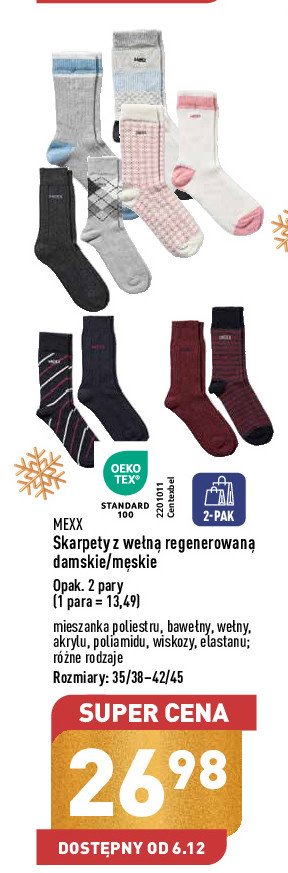 Skarpetki damskie 35-38 Mexx promocja