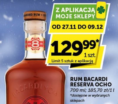 Rum Bacardi Reserva Ocho promocja w Groszek