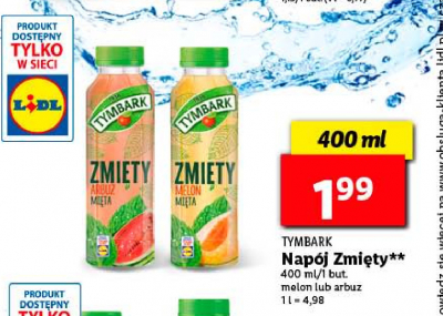 Nap贸j melon i mi臋ta Tymbark zmi臋ty promocja