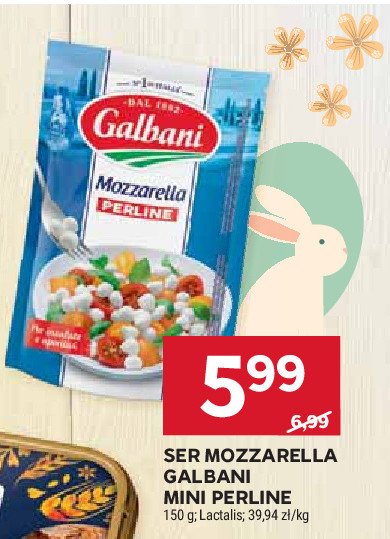 Ser mozzarella mini Galbani promocja