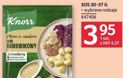 Sos Knorr borownikowy 30-37 g promocja w Selgros