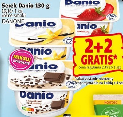 Serek Serek Danio 130 g różne smaki Danone promocja w Prim Market
