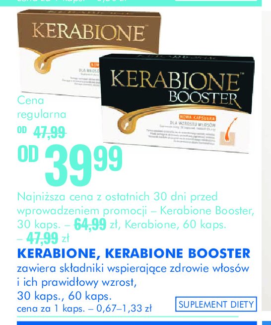 Suplement diety KERABIONE promocja