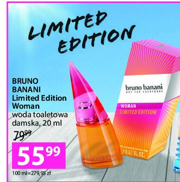 Woda toaletowa limited edition Bruno banani woman promocja