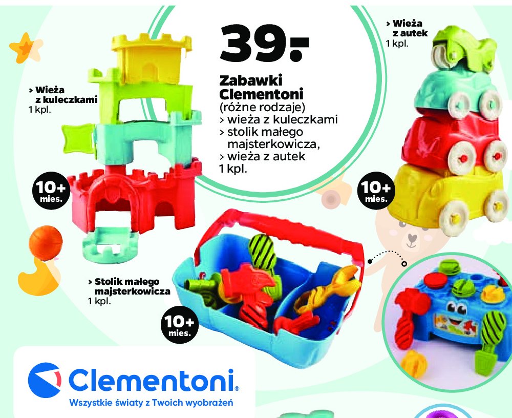 Stolik ma艂ego majsterkowicza Clementoni promocja