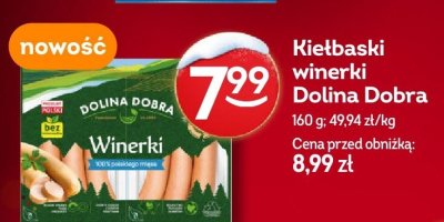 Kiełbaski winerki Dolina Dobra promocja w Żabka