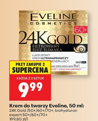 Krem do twarzy Eveline 24K Gold 50+ promocja w Biedronka