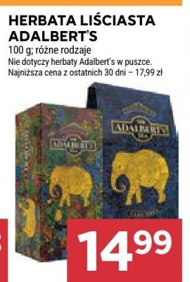 Herbata liściasta Adalberts promocja w Stokrotka