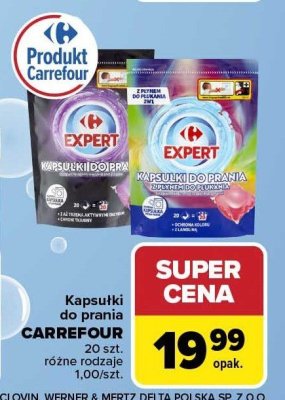Kapsułki do prania Carrefour różne rodzaje promocja w Carrefour Market
