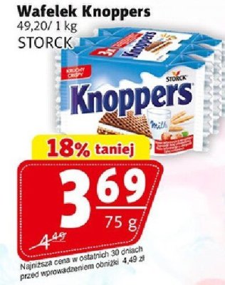Wafelek Knoppers promocja w Prim Market