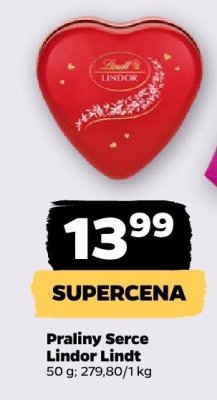 Praliny Serce Lindor promocja w Netto