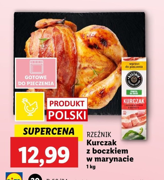 Kurczak z boczkiem w marynacie do pieczenia Rzeźnik codzienna dostawa promocja