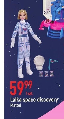 Lalka barbie astronautka Mattel promocja