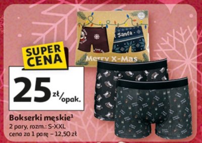 Bokserki męskie 2 pary promocja w Auchan