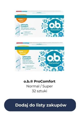 Tampony ProComfort Normal 32 szt. promocja w Dino