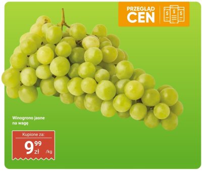 Winogrono jasne na wagę promocja w Dino