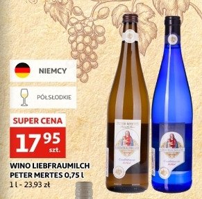 Wino białe półsłodkie PETER MERTES LIEBFRAUMILCH promocja