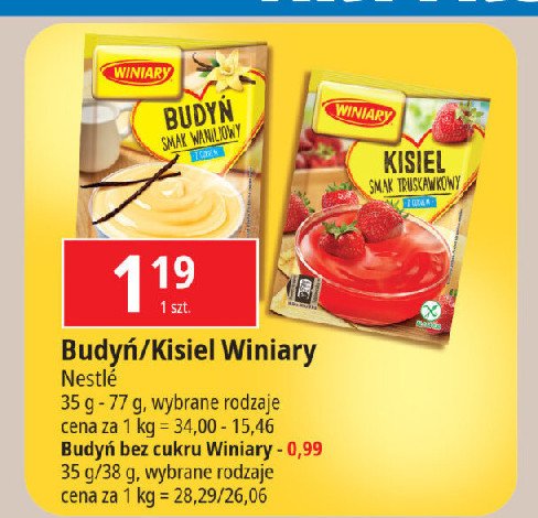 Budyń waniliowy bez cukru Winiary budyń promocja