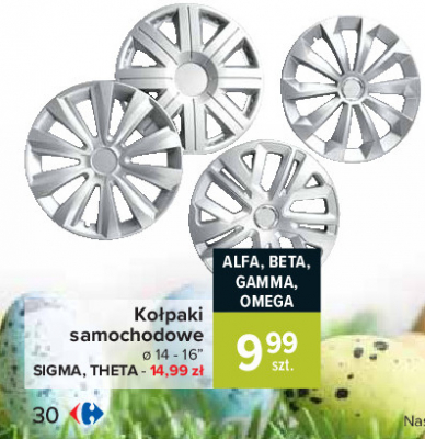 Ko艂paki samochodowe 16" beta promocja