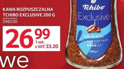 Kawa rozpuszczalna Tchibo Exclusive 200 g promocja w Selgros