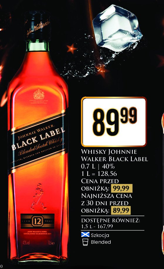 Whisky Johnnie walker black label promocja