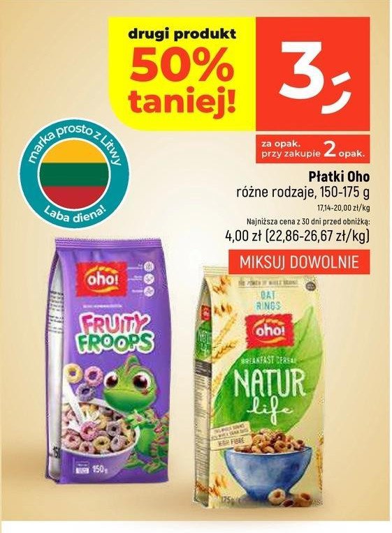 Płatki natur OHO! promocja