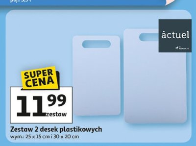 Deski plastikowe 25 x 15 cm + 30 x 20 cm Actuel promocja