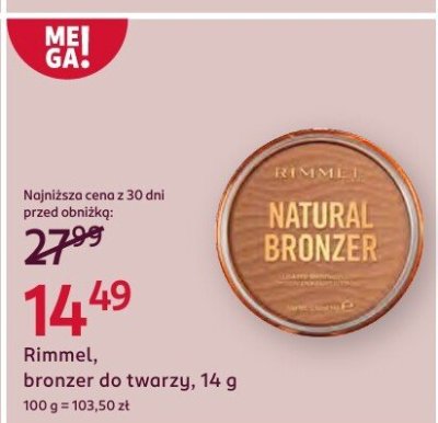 Bronzer do twarzy promocja w Rossmann