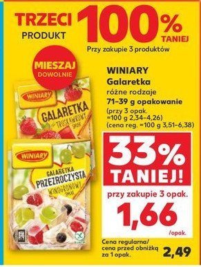 Galaretka przezroczysta winogronowy smak Winiary promocja