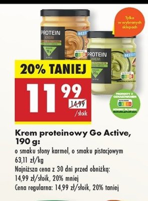 Krem proteinowy pistacja Go active promocja