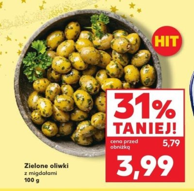 Zielone oliwki z migdałami 100 g promocja w Kaufland