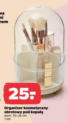 Organizer kosmetyczny obrotowy pod kopułą promocja w Netto