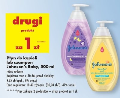 Żel do mycia ciała na dobranoc Johnson's baby bedtime promocja