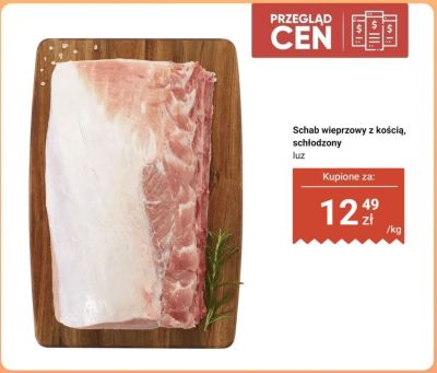 Schab wieprzowy z kością, schłodzony luz promocja w Dino