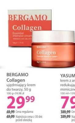 Krem ujędrniający do twarzy BERGAMO Collagen promocja w Hebe