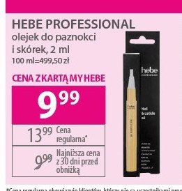 Olejek do paznokci i sk贸rek w pisaku Hebe professional promocja