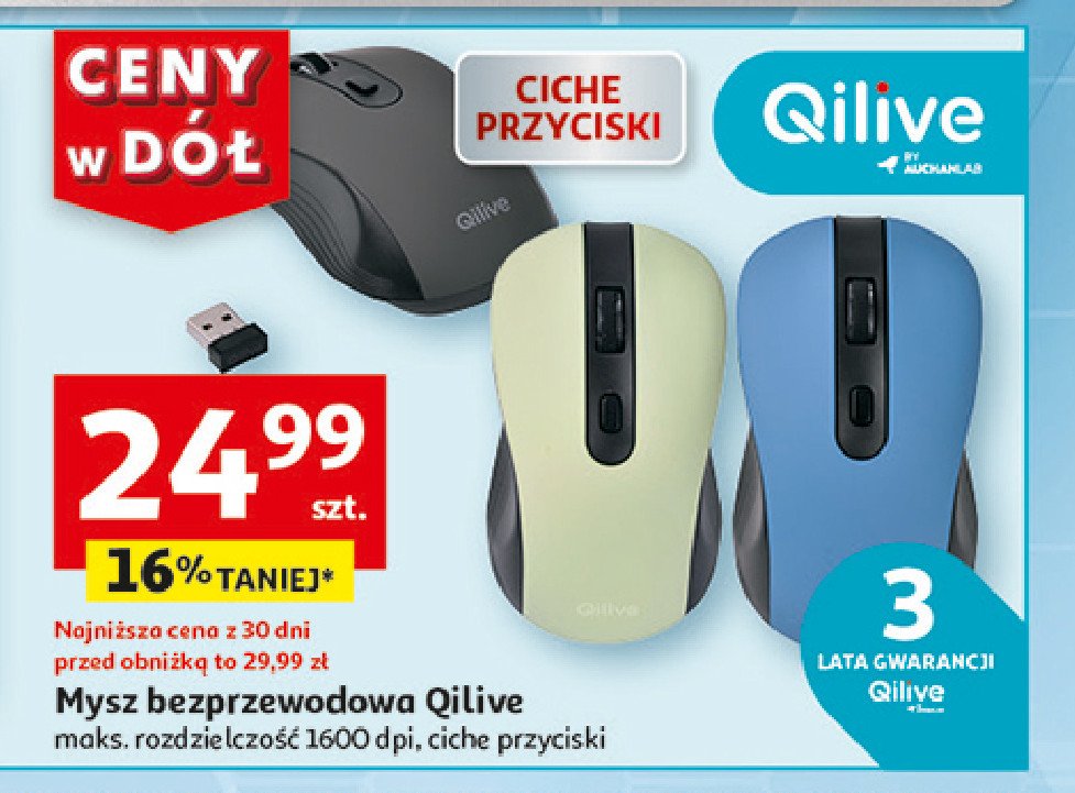 Mysz bezprzewodowa q.8627 Qilive promocja
