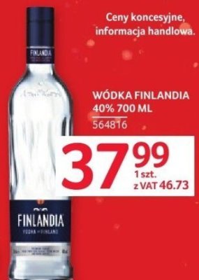 Wódka Finlandia 40% 700 ml promocja w Selgros