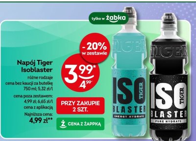 Napój Tiger Isoblaster różne rodzaje promocja w Żabka