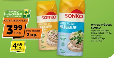 Wafle ryżowe Sonko wybrane rodzaje promocja w ABC