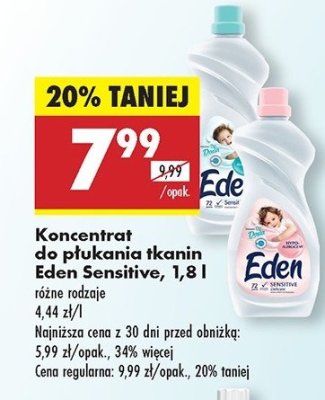 Koncentrat do p艂ukania Eden sensitive promocja