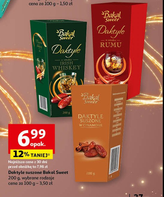 Daktyle suszone o smaku rumu Bakal sweet promocja