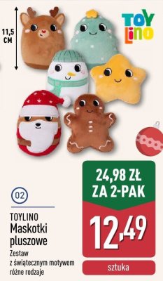 Maskotki pluszowe 2-pak promocja w Aldi