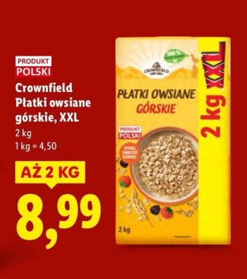 Płatki owsiane górskie XXL 2 kg promocja w Lidl
